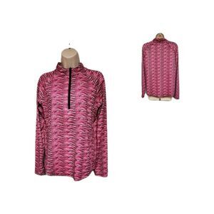 Justice Girls Sweatshirt Pink/Black 18 Pullover Long Sleeves